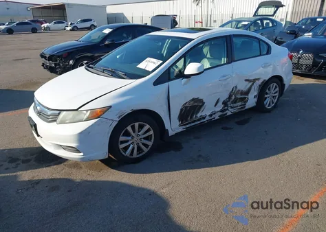 2012 Honda Civic Ex-L из США, поврежденный, VIN 2HGFB2F94CH598973